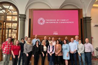 Attendees of the 2025 Theories of Family Enterprise Conference, which took place April 3-5 at the FSU Florence Study Center in Florence, Italy. (Jim Moran College of Entrepreneurship/Eric Liguori)